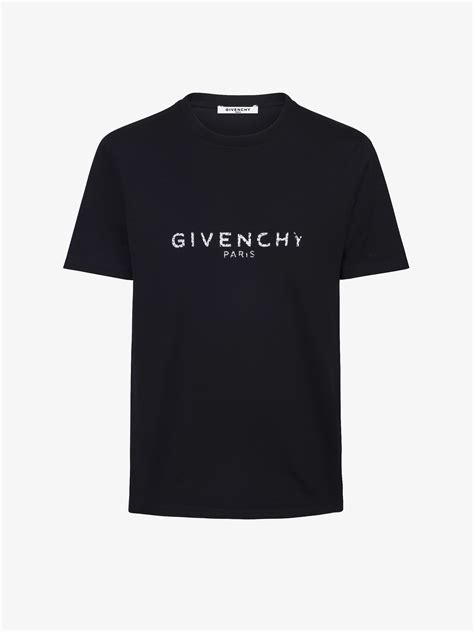 givenchy paris oversized iridescent tshirt|More.